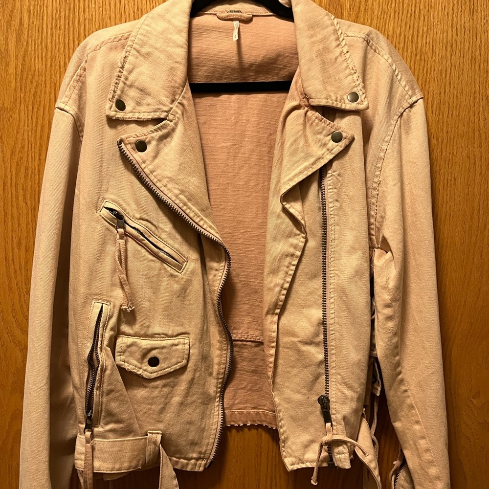Oversized Free People Moto Jacket